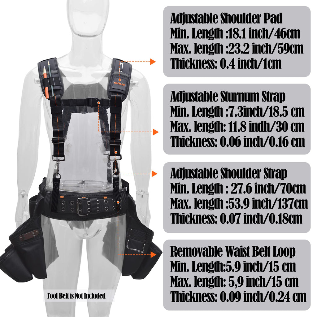Padded Tool Belt Suspenders F285