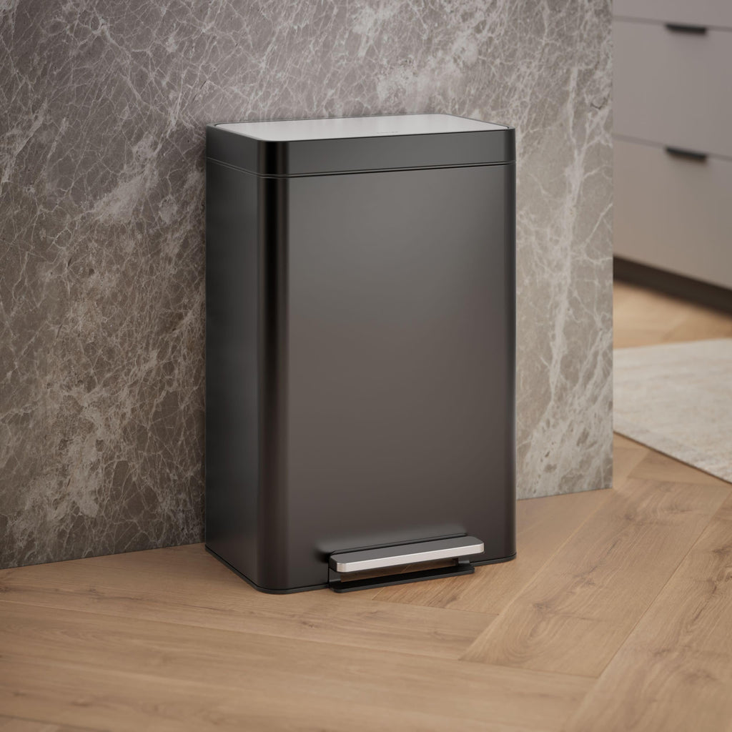 13-Gallon Stainless Steel Step Trash Can P18050