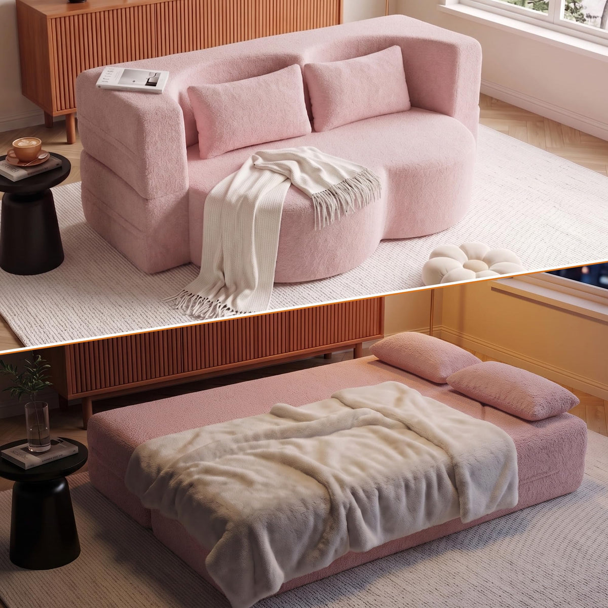 78" Convertible Folding Sofa Bed Full Size M664