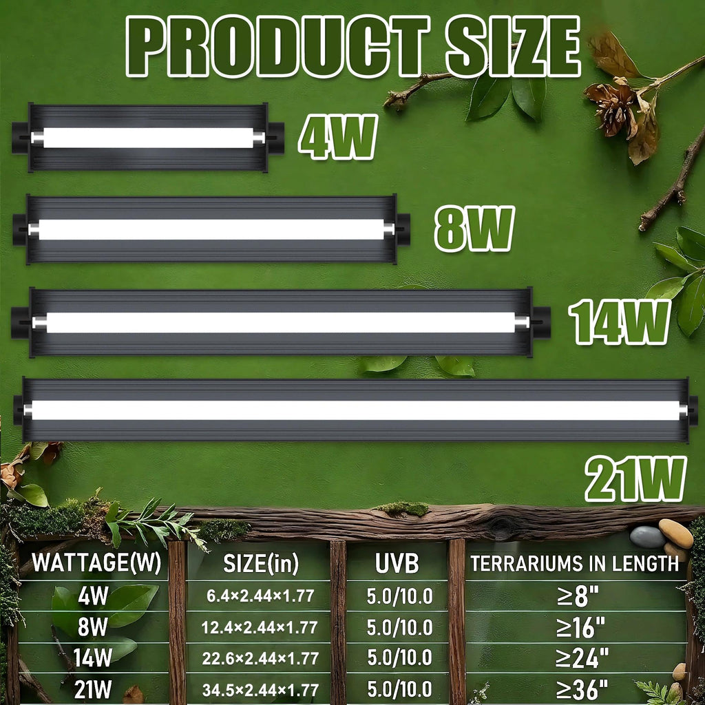 22.6" 14W 5.0 UVB Reptile Light Kit B871871