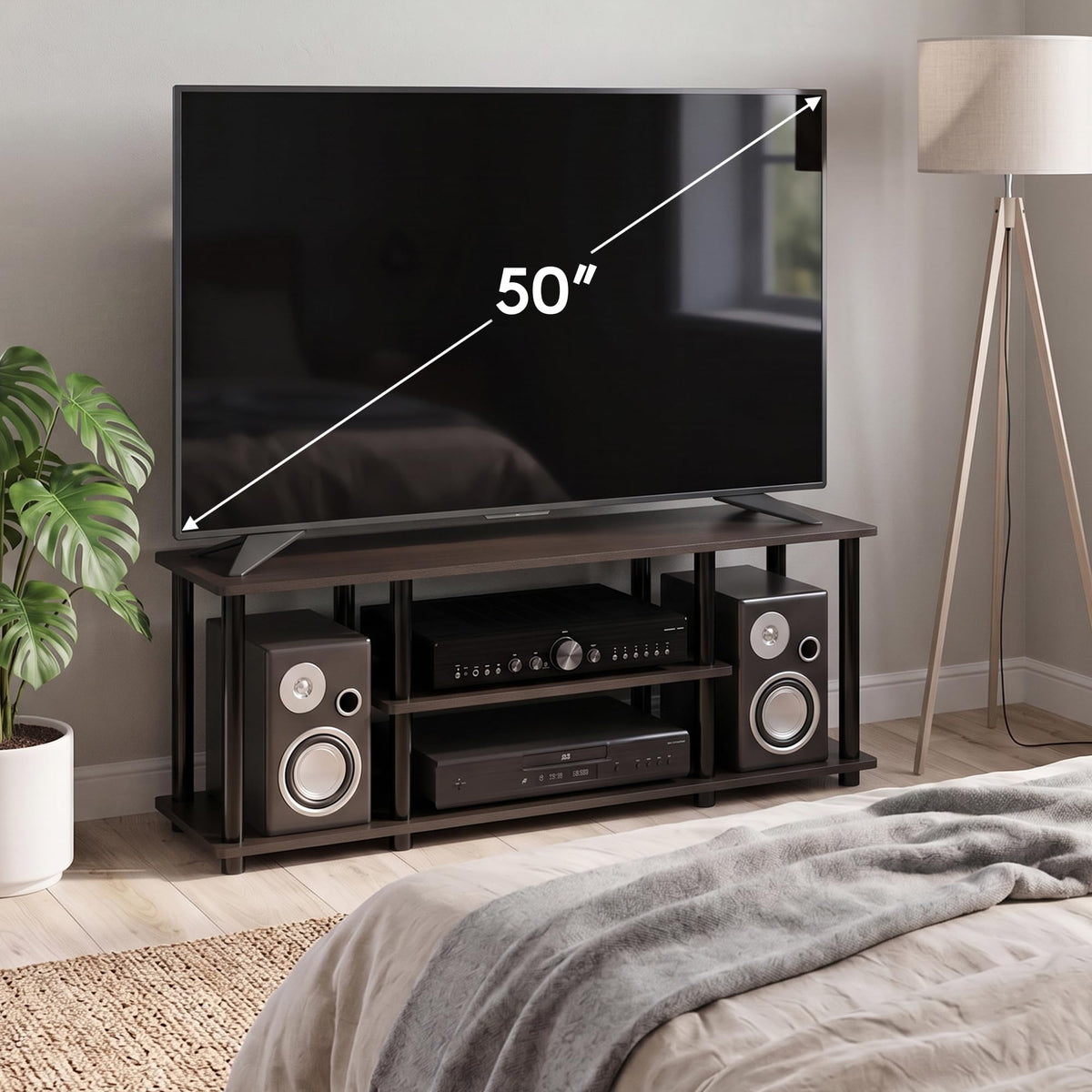 3-Tier Entertainment TV Stand up to 50 inch Q3446