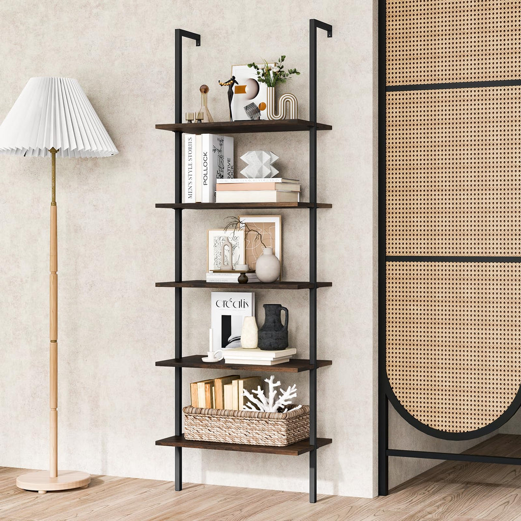 5-Tier Wall Mounted Bookshelf M165211