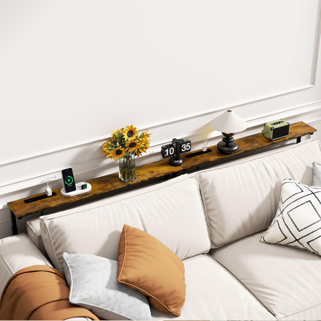 2 Pack Narrow Console Table with Power Outlets B20867