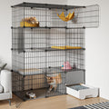 Large 4-Tier Cat Cage with Litter Box I832