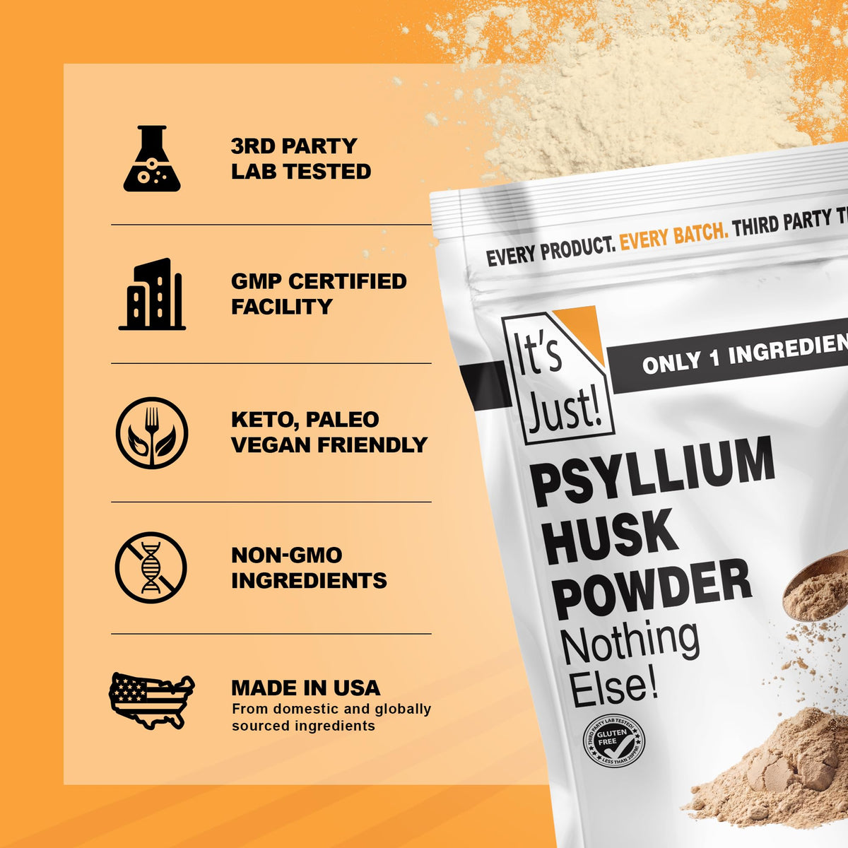 Psyllium Husk Powder Unflavored 24oz N352454