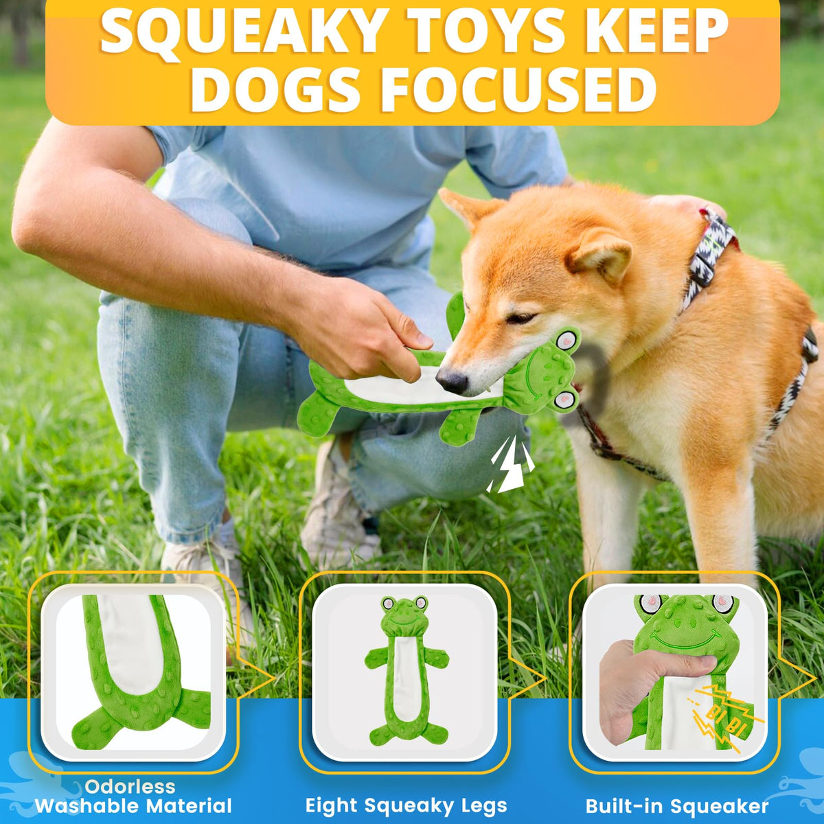 8 Pack Puppy Chew Toys with Squeaky Plush Rope and Ball O286
