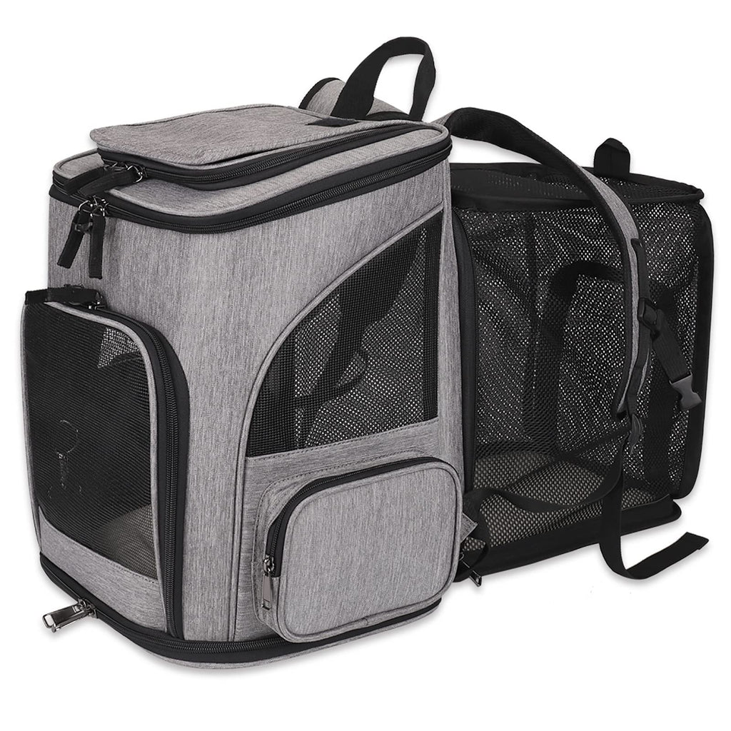 Expandable Breathable Mesh Pet Carrier Backpack C32447