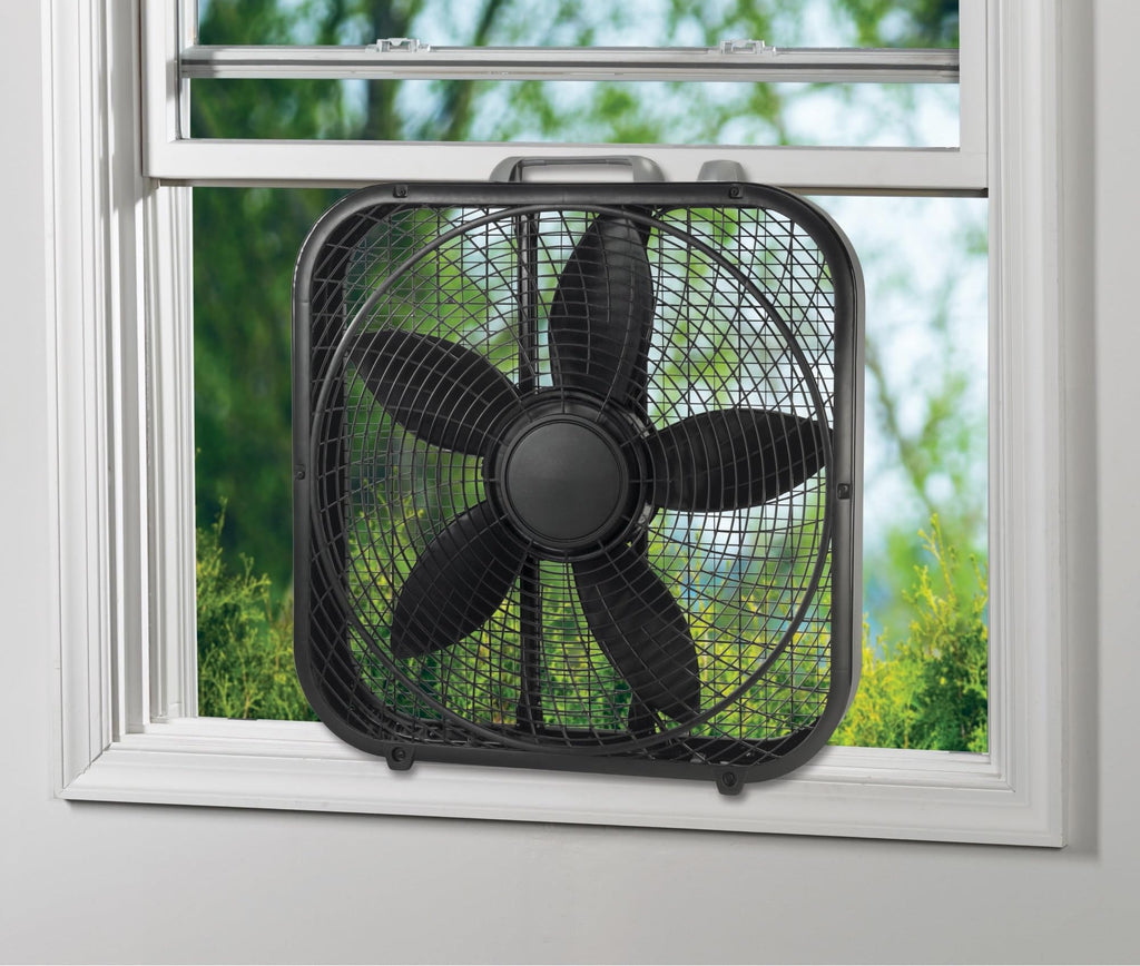 20" Weather Resistant Box Fan, 3-Speeds, Black N688