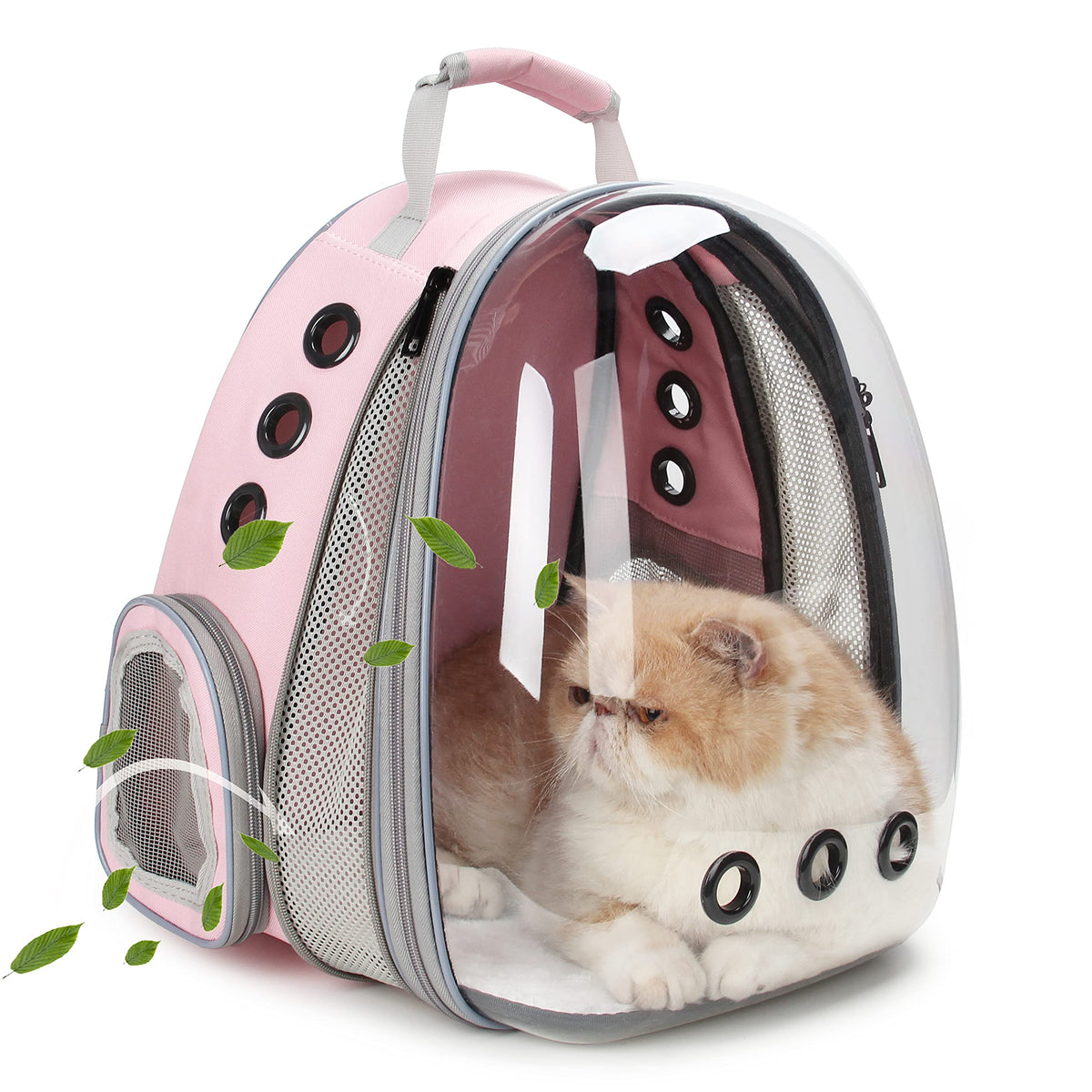 Expandable Cat Backpack with Mini Fan F7121