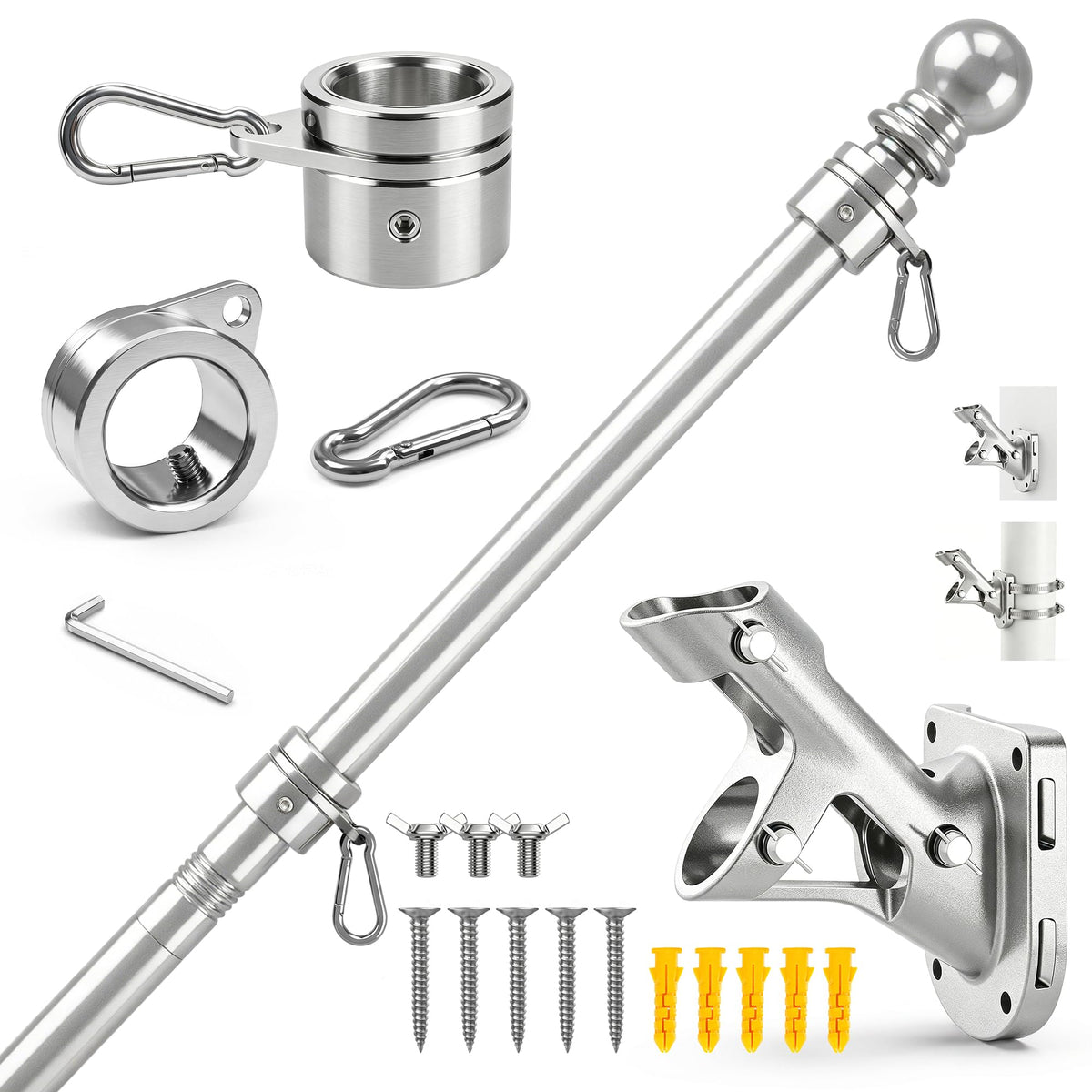 5FT Heavy Duty Flag Pole W8302
