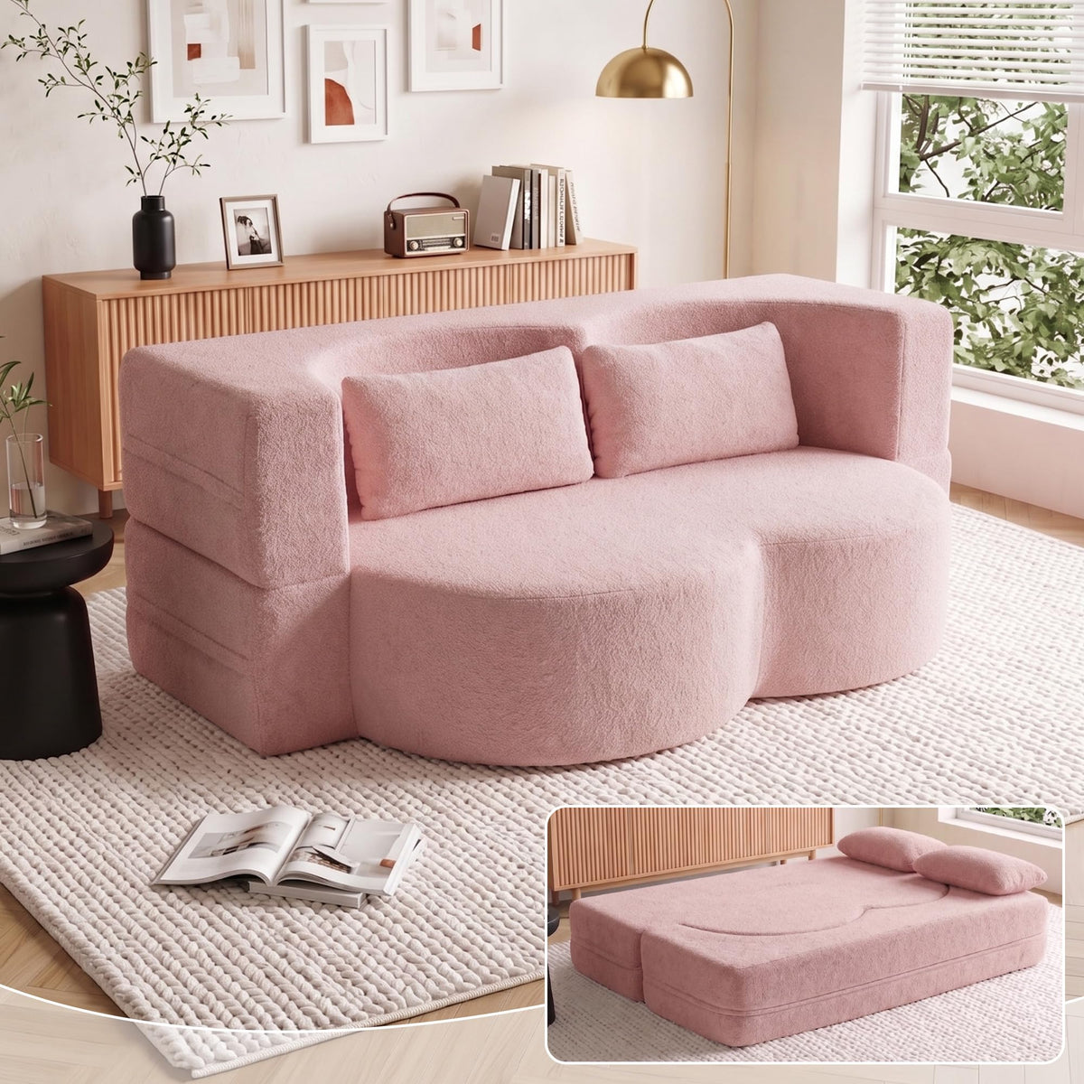 78" Convertible Folding Sofa Bed Full Size M664
