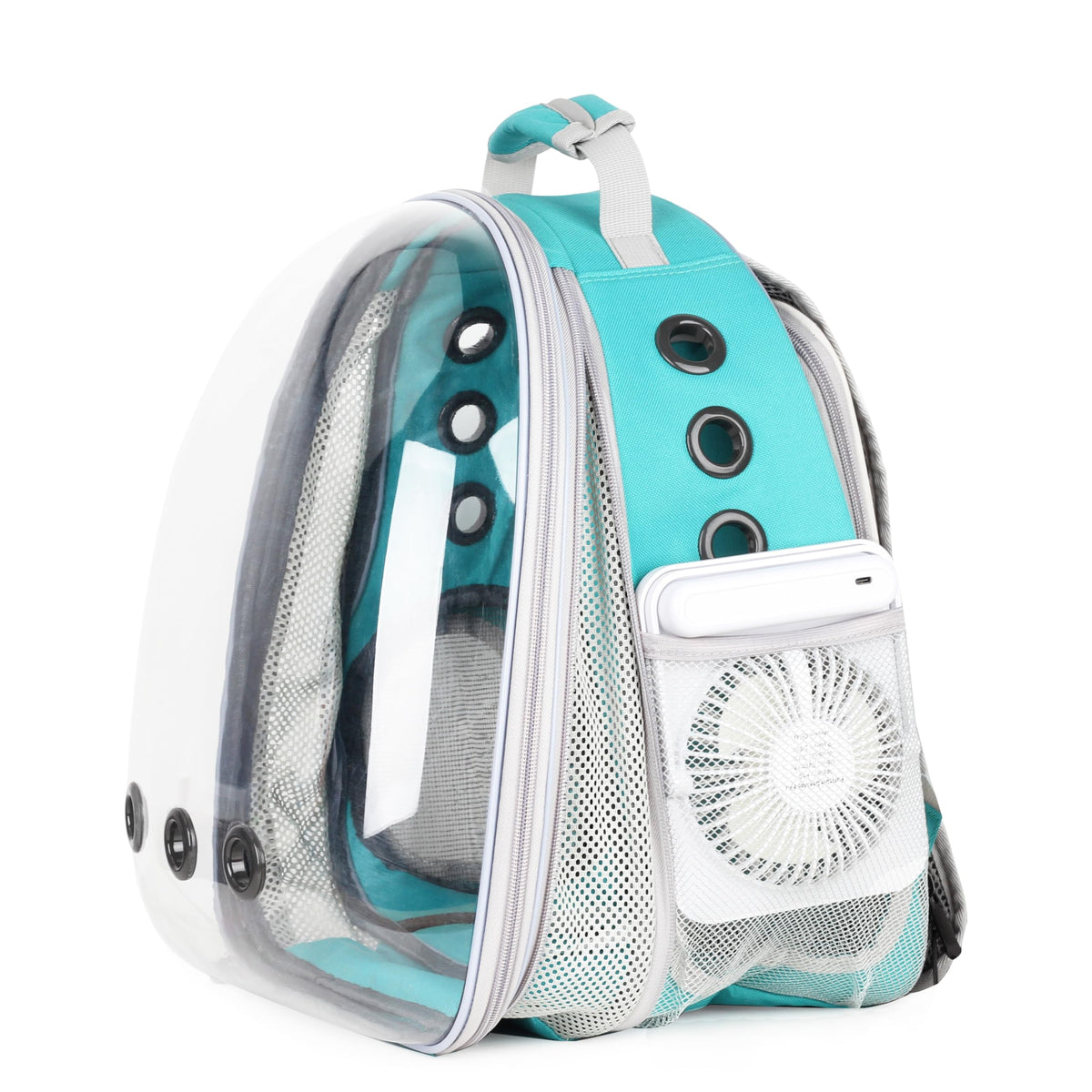 Expandable Cat Backpack with Mini Fan F7121