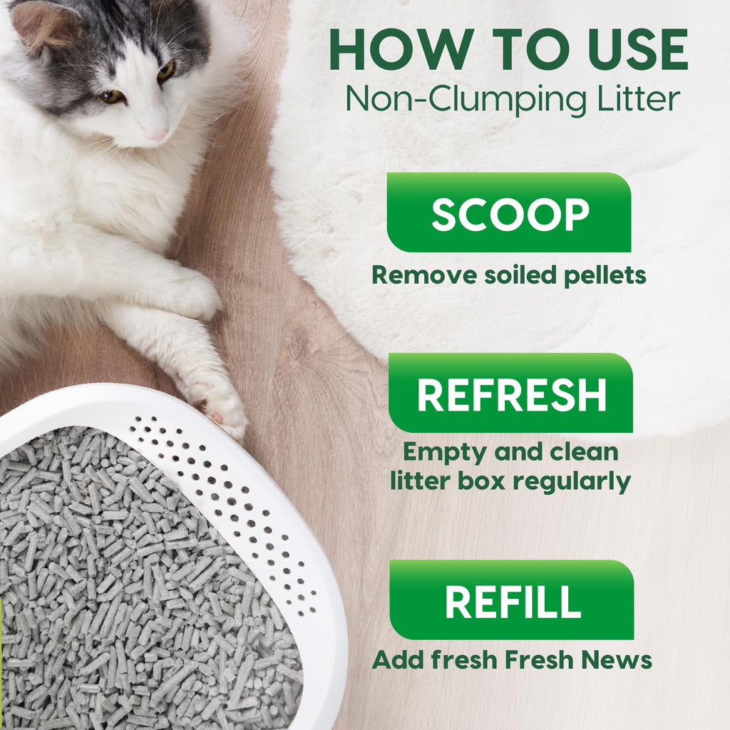 Paper Non-Clumping Cat Litter 12 Pound E592184