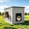 Weatherproof Insulated Resin Outdoor Cat House N1996