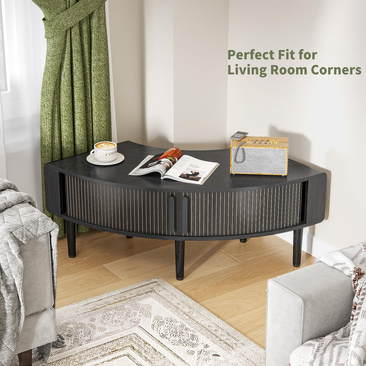 44 Inch Curved Corner TV Stand A501759