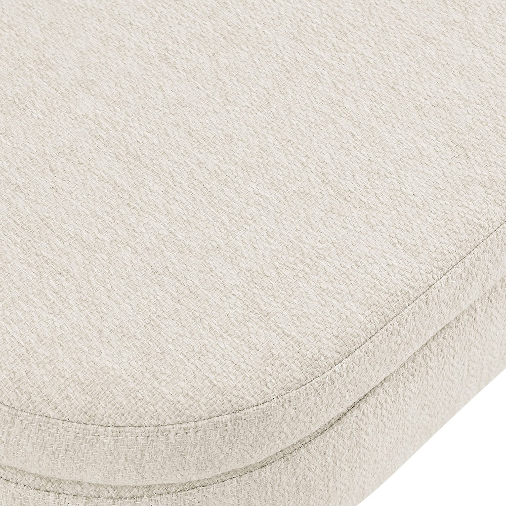 43.5" Beige Linen Storage Ottoman Bench X116579