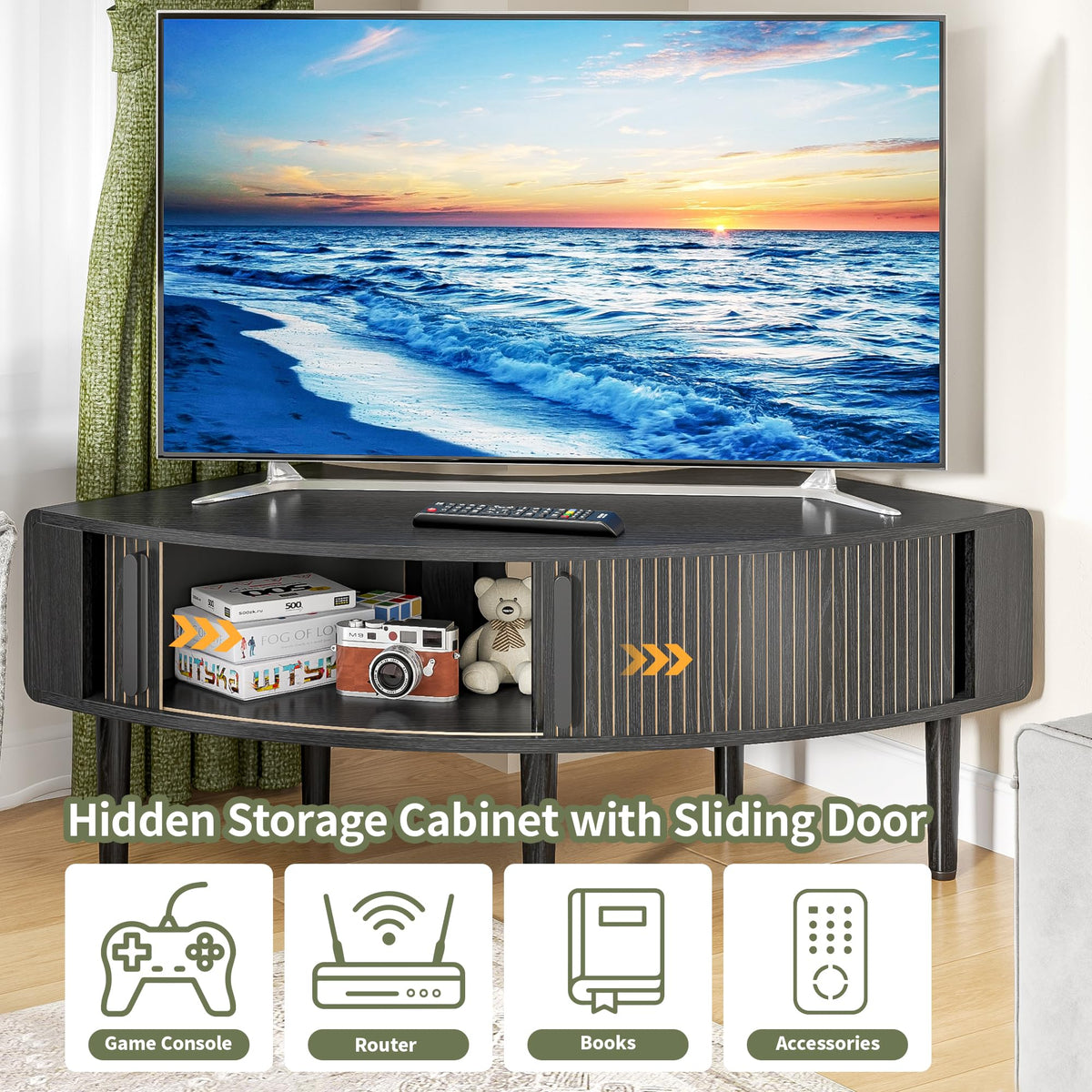 44 Inch Curved Corner TV Stand A501759