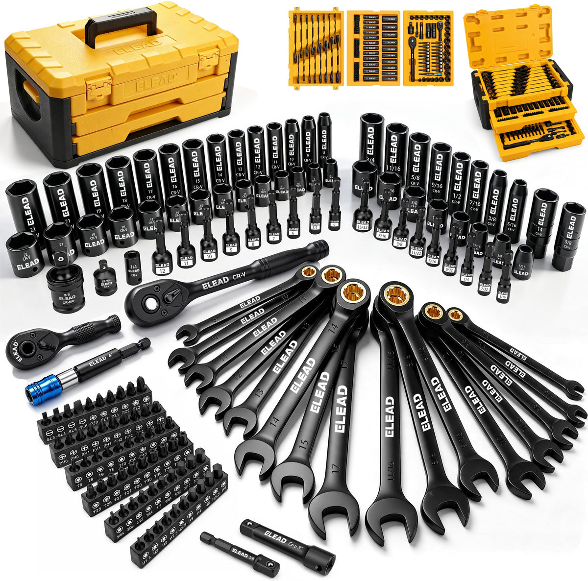 148-Piece SAE/Metric Mechanics Tool Set X69710